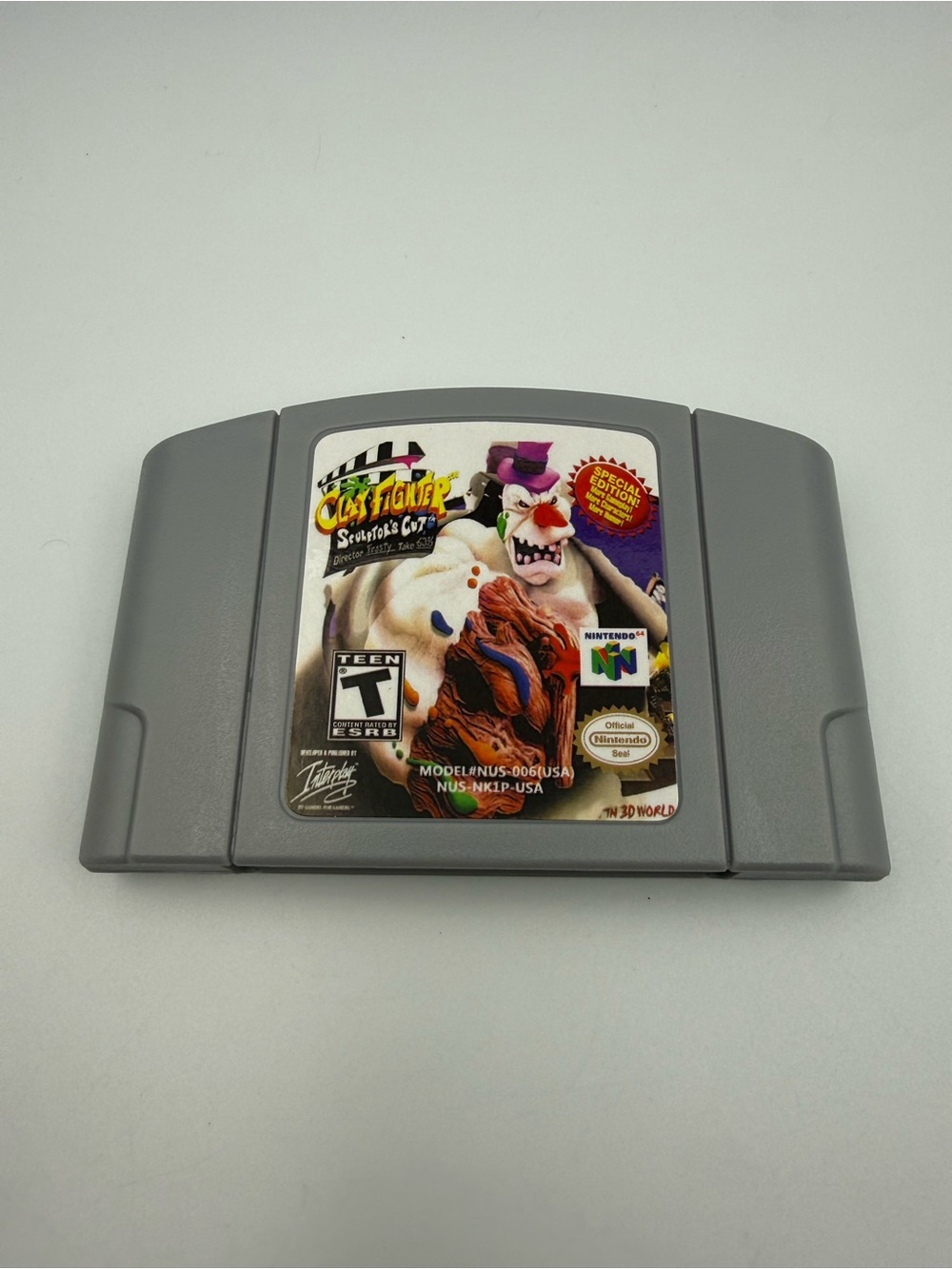 Nintendo Gray N64 Cartridge - ClayFighter: Sculptor's Cut